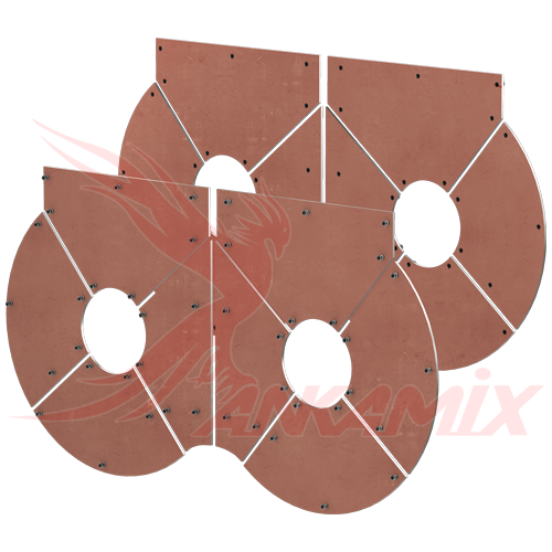 TAV.1/00L2 Комплект торцевой брони для SIMEM MSO 3000 (2.0 м³/цикл)
