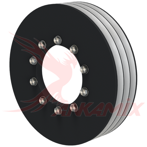 2.005.03.056 Шкив ведомый 3-х ручейный для C.M. MB 1500 (1.0 м³/цикл)