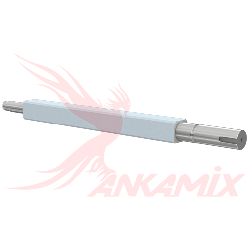 2.004.10.004 Вал бетоносмесителя для C.M. MB 1500 (1.0 м³/цикл)