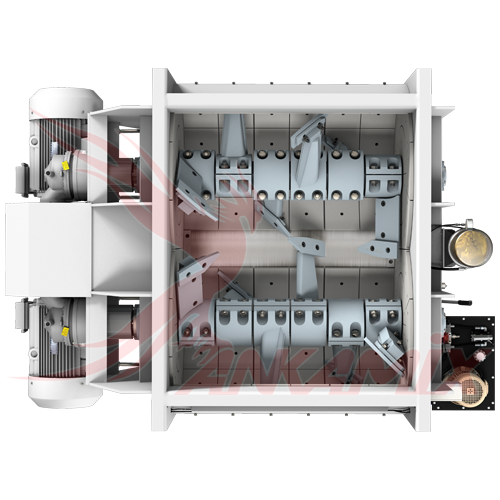 2.004.10.004 Вал бетоносмесителя для C.M. MB 1500 (1.0 м³/цикл)