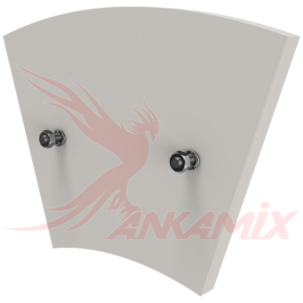 4.008.02.002 Броня торцевая из стали St 52.3 с крепежом