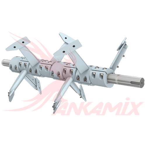 2.008.10.009 Вал бетоносмесителя для C.M. MB 2500 (1.67 м³/цикл)