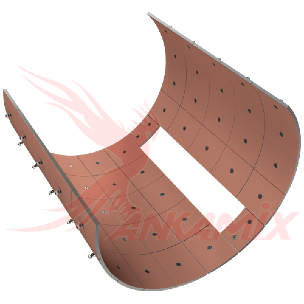 101-S05/06-01 Броня корпуса из стали Hardox 450 с крепежом