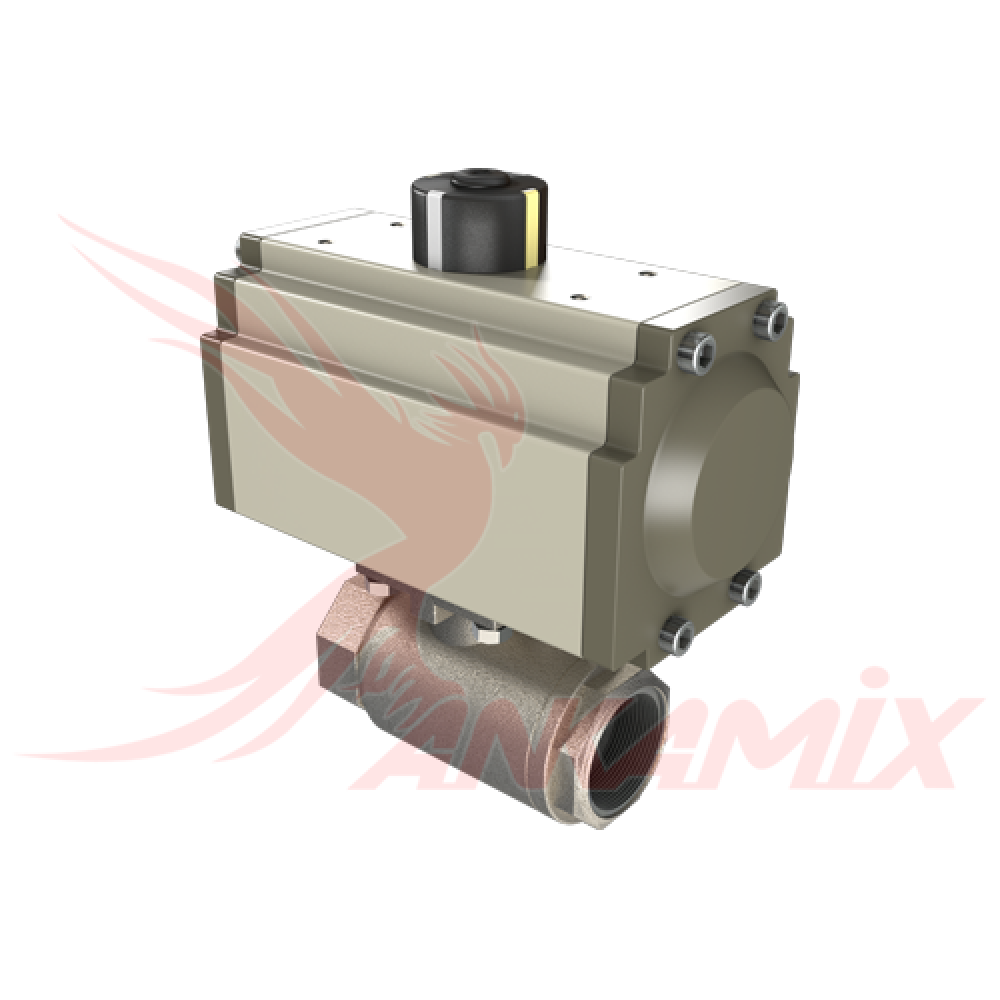 301-S01/04-04-17 Шаровый кран DN25 / PN50 с пневмоприводом