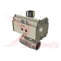 301-S01/04-04-17 Шаровый кран DN25 / PN50 с пневмоприводом