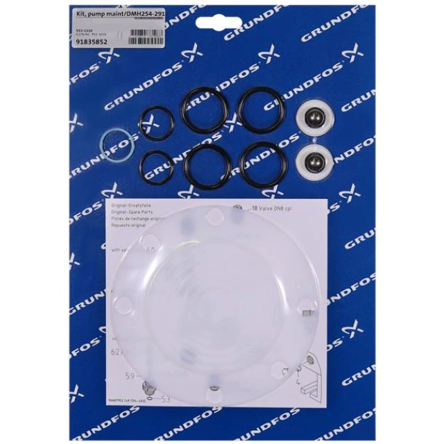 KIT, pump maint/DMH254-291/PVC/E/SS 91835852