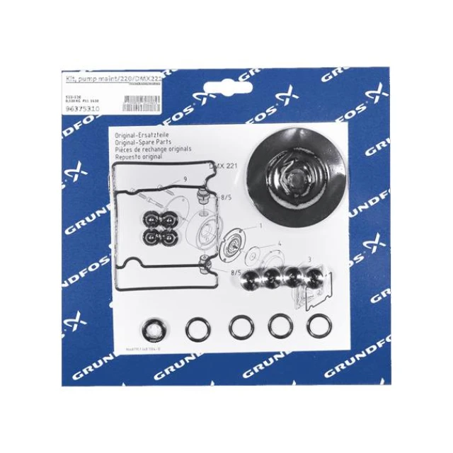 KIT, Diaphragm / Valve parts DMX 27 SS 96375310