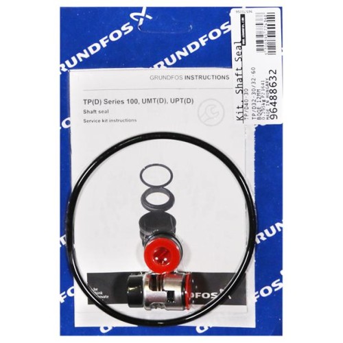 KIT, TP(D) shaft seal 12mm BQQE, 96488632 для Grundfos TP