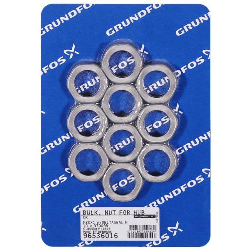 BULK - Nut for hub M30x1 w/deltaseal N (10 pcs) 96536016