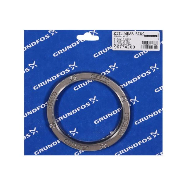 KIT, Wear Ring D100x10 1.4517/PTFE M5x8 96774200