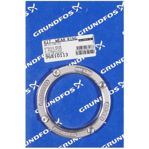 KIT, Wear Ring D76x10 1.4517/PTFE M5x8, 96810113 для Grundfos NB/NK