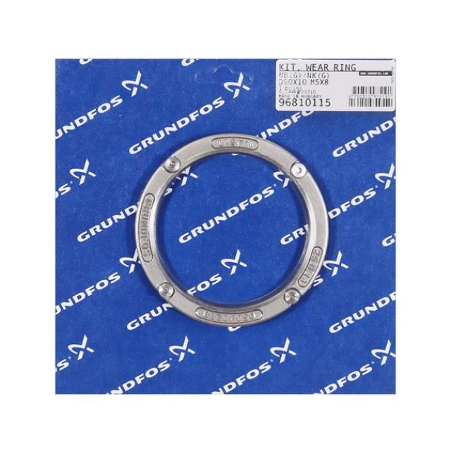 KIT, Wear Ring D90x10 1.4517/PTFE M5x8 96810115