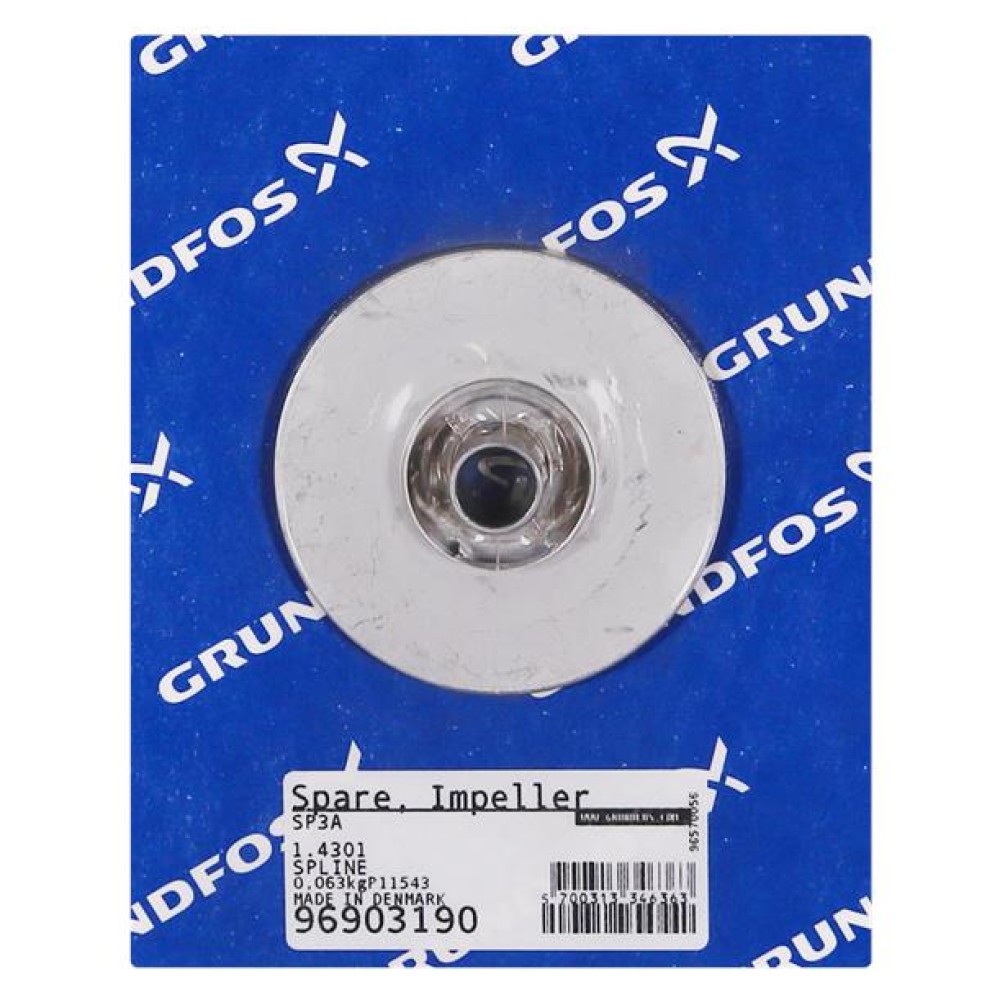 Spare, Impeller SP3A w/spline 96903190