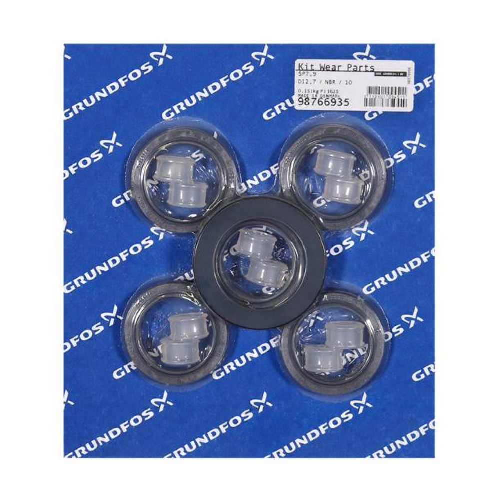 KIT, Wear Parts SP7/9, D12,7, NBR,10 stg 98766935