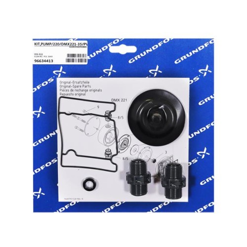 KIT, pump/220/DMX221-35/PVC/V/G, 96634413 для Grundfos DOSING