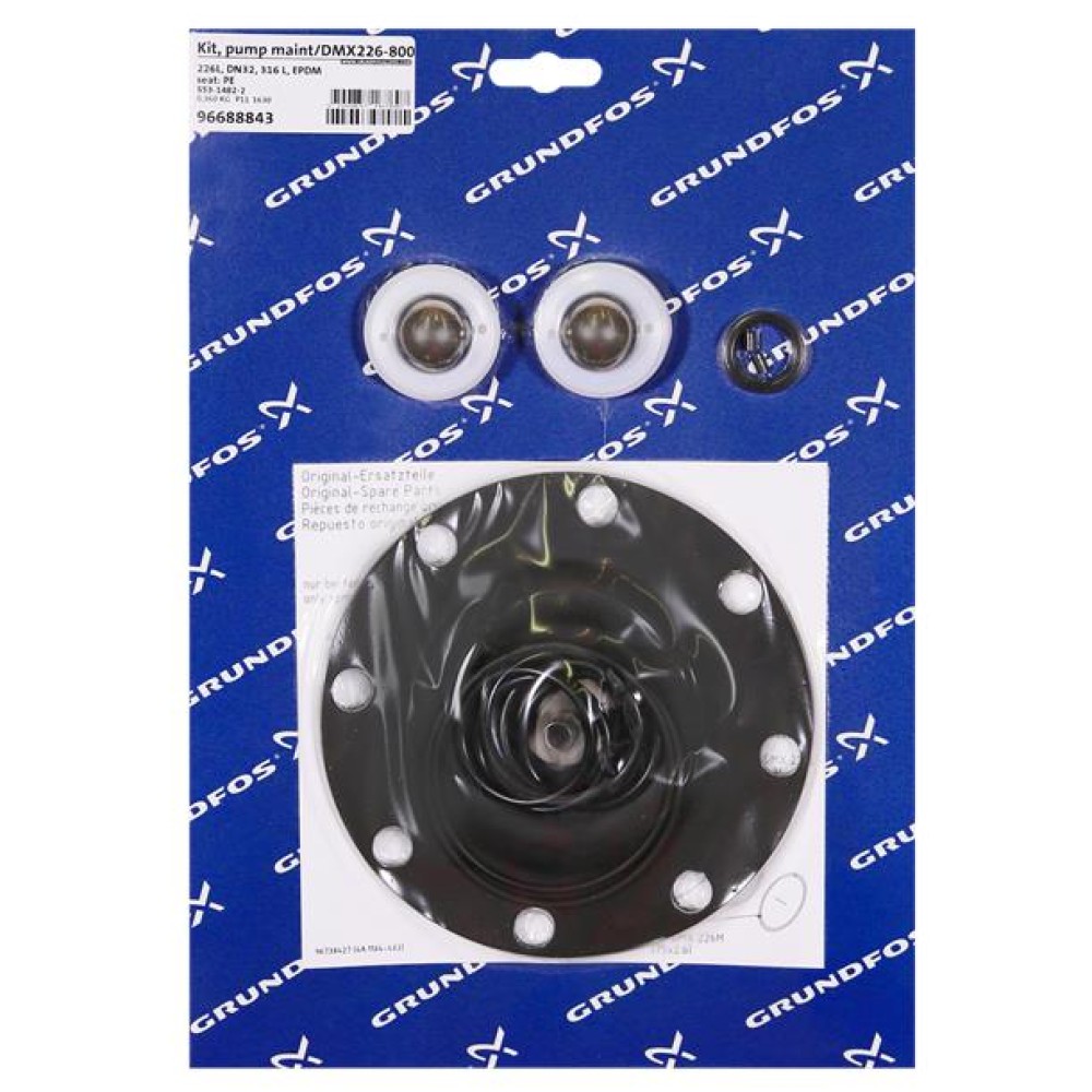 KIT, pump maint/DMX226L-800L/PVC/E/SS 96688843