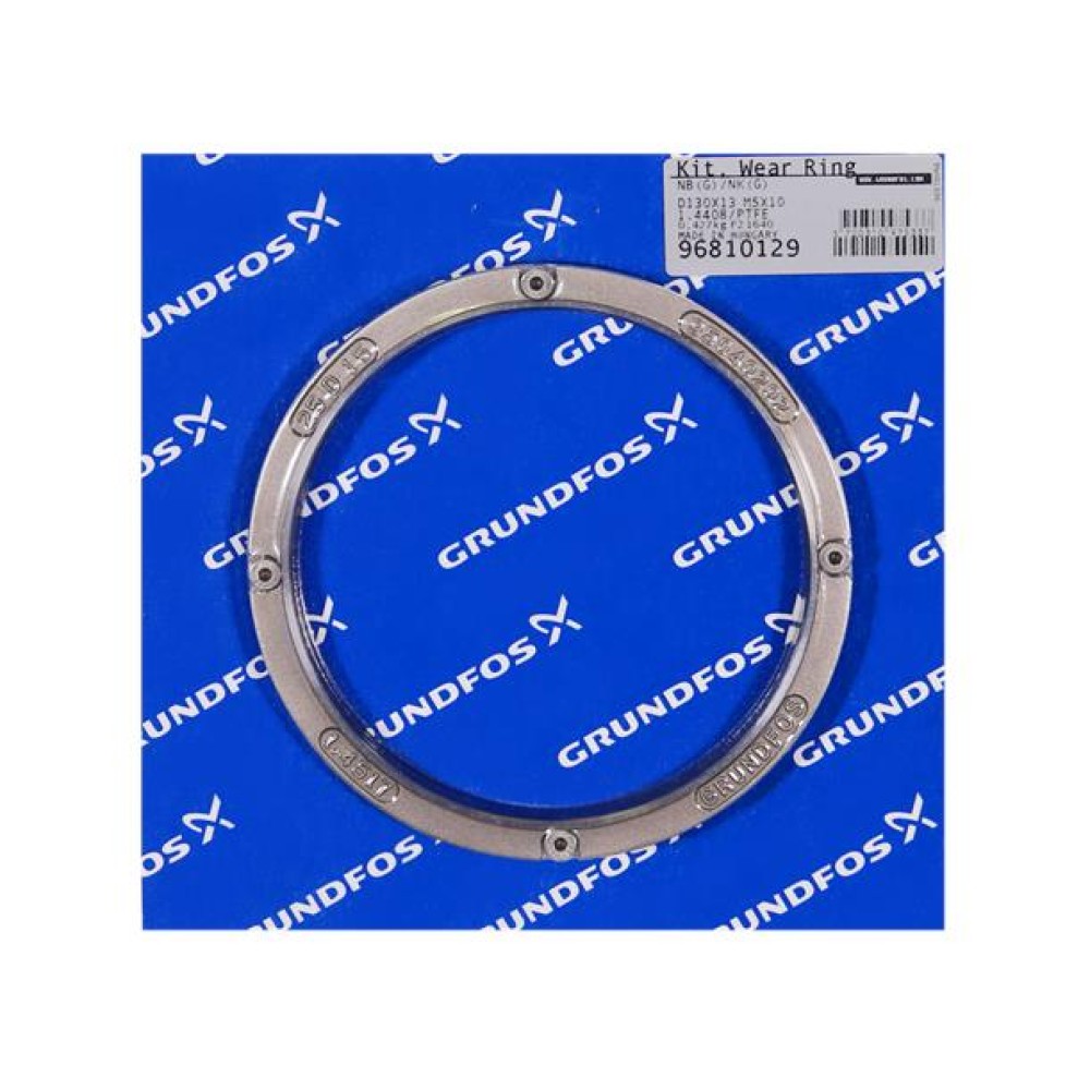 KIT, Wear Ring D130x13 1.4408/PTFE M5x10 96810129