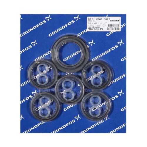 KIT, Wear Parts SP11/14, NBR, 10 stg, 98766939 для Grundfos SP