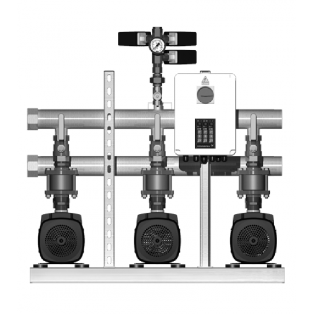 Установка повышения давления Grundfos Hydro Multi-S /G 2CM3-4 1x230V 50Hz DOL 91047055