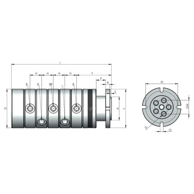 Многопоточное ротационное соединение Rototech M1-35102-200
