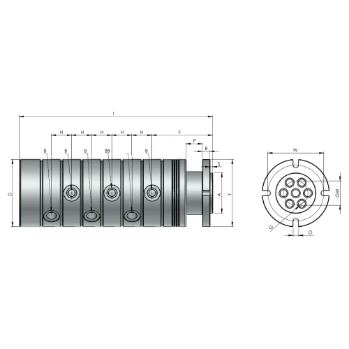 Многопоточное ротационное соединение Rototech M1-36081-200