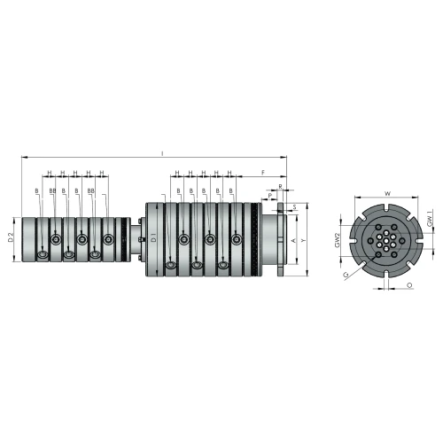Многопоточное ротационное соединение Rototech M1-112082-200