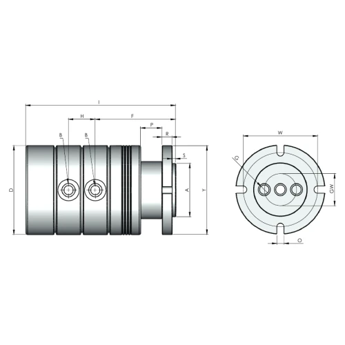 Многопоточное ротационное соединение Rototech M1-12082-200