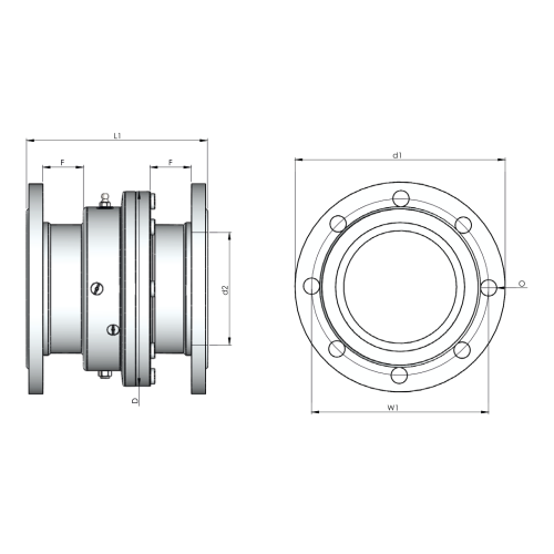 Шарнирное соединение Rototech BF10T165-SS