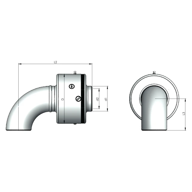 Шарнирное соединение Rototech E1-KK2-050-SS