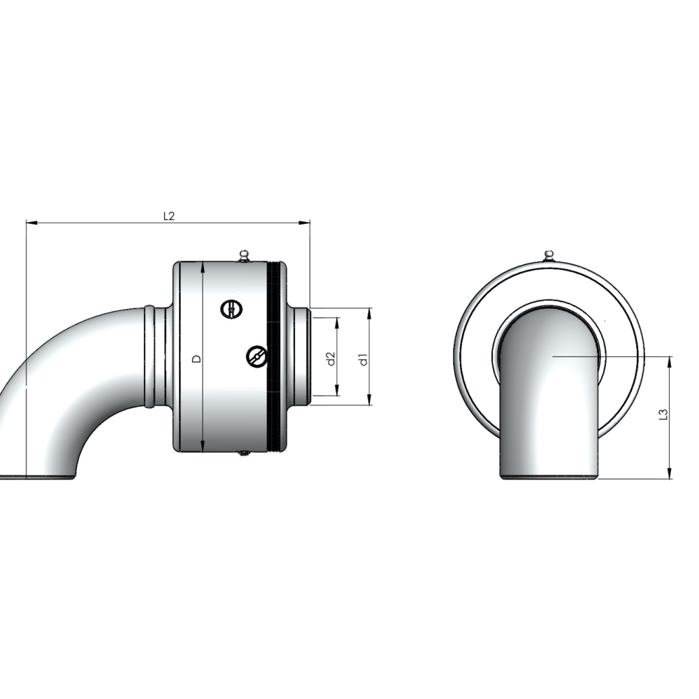 Шарнирное соединение Rototech E1-KK2-020-SS