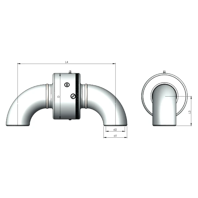 Шарнирное соединение Rototech E1-KK3-050