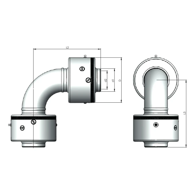 Шарнирное соединение Rototech E1-KK4-050-SS