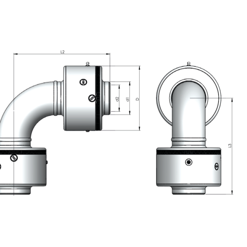 Шарнирное соединение Rototech E1-KK4-050-SS