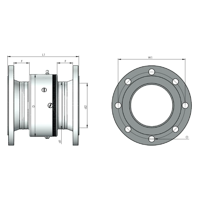 Шарнирное соединение Rototech E2-FF1-020-SS