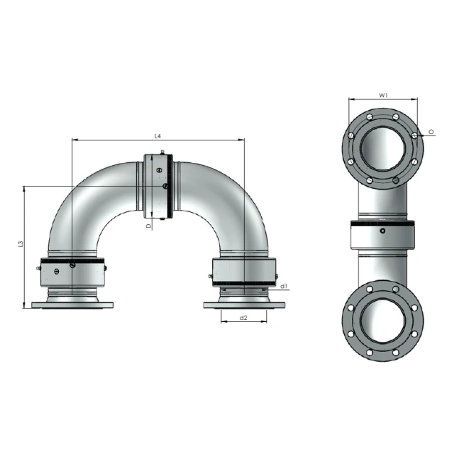 Шарнирное соединение Rototech E2-FF5-020-SS