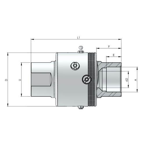 Шарнирное соединение Rototech E4-DD-080-3