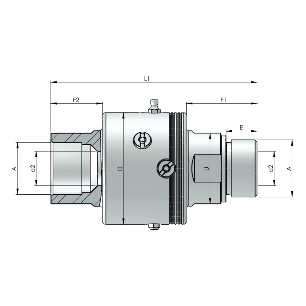 Шарнирное соединение Rototech E5-ED-008-2-SS