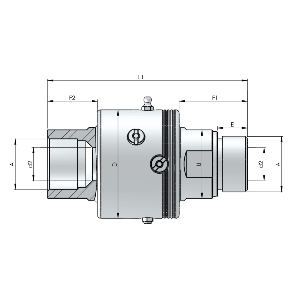 Шарнирное соединение Rototech E5-ED-025-3-SS