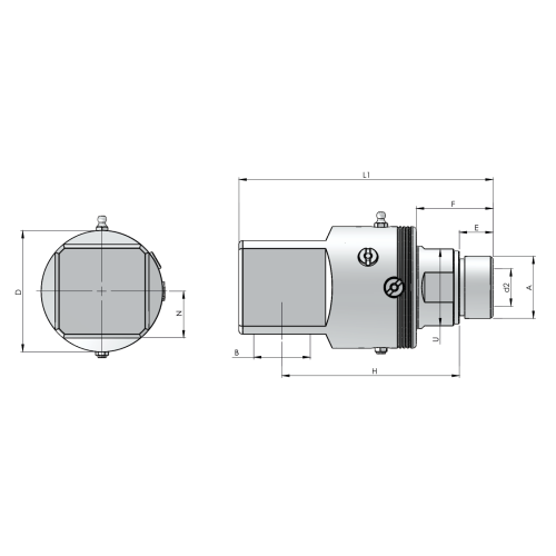 Шарнирное соединение Rototech E7-ED90-032-SS