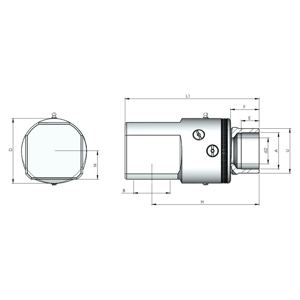 Шарнирное соединение Rototech E8-DD90-008-SS