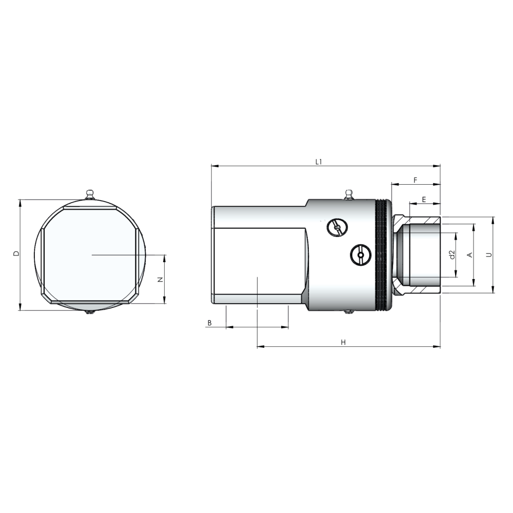 Шарнирное соединение Rototech E8-DD90-025-SS