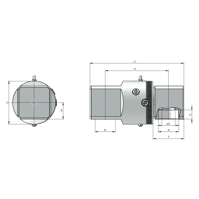 Шарнирное соединение Rototech E9-D90D90-040