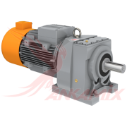 1000550 Мотор-редуктор MR672-3E132M/4D / 7.5 кВт с электромагнитным тормозом DF 100 NM / 24V DC Dereli