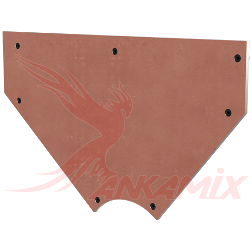 TAV2.1B Броня торцевая для двухвального бетоносмесителя SIMEM MSO 1501 (1.0 м³/цикл)