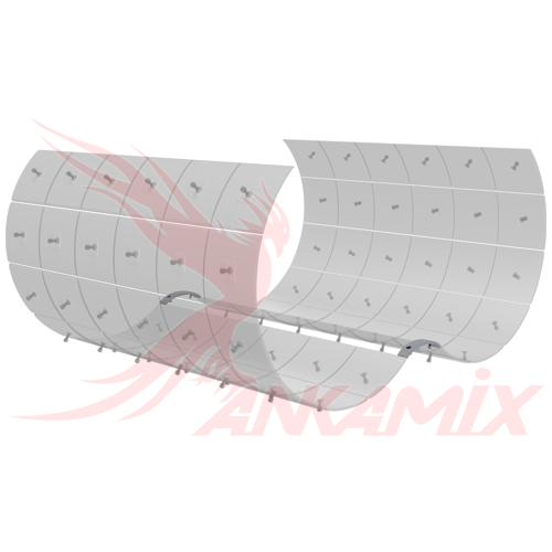 TAV.5/18 Сегмент брони для двухвального бетоносмесителя SIMEM MSO 4001 (2.5 м³/цикл)