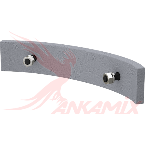 TAV.5/18 Сегмент брони для двухвального бетоносмесителя SIMEM MSO 4001 (2.5 м³/цикл)