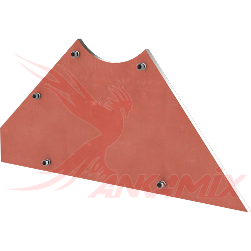 TAV2.34B Броня торцевая для двухвального бетоносмесителя SIMEM MSO 4001 (2.5 м³/цикл)