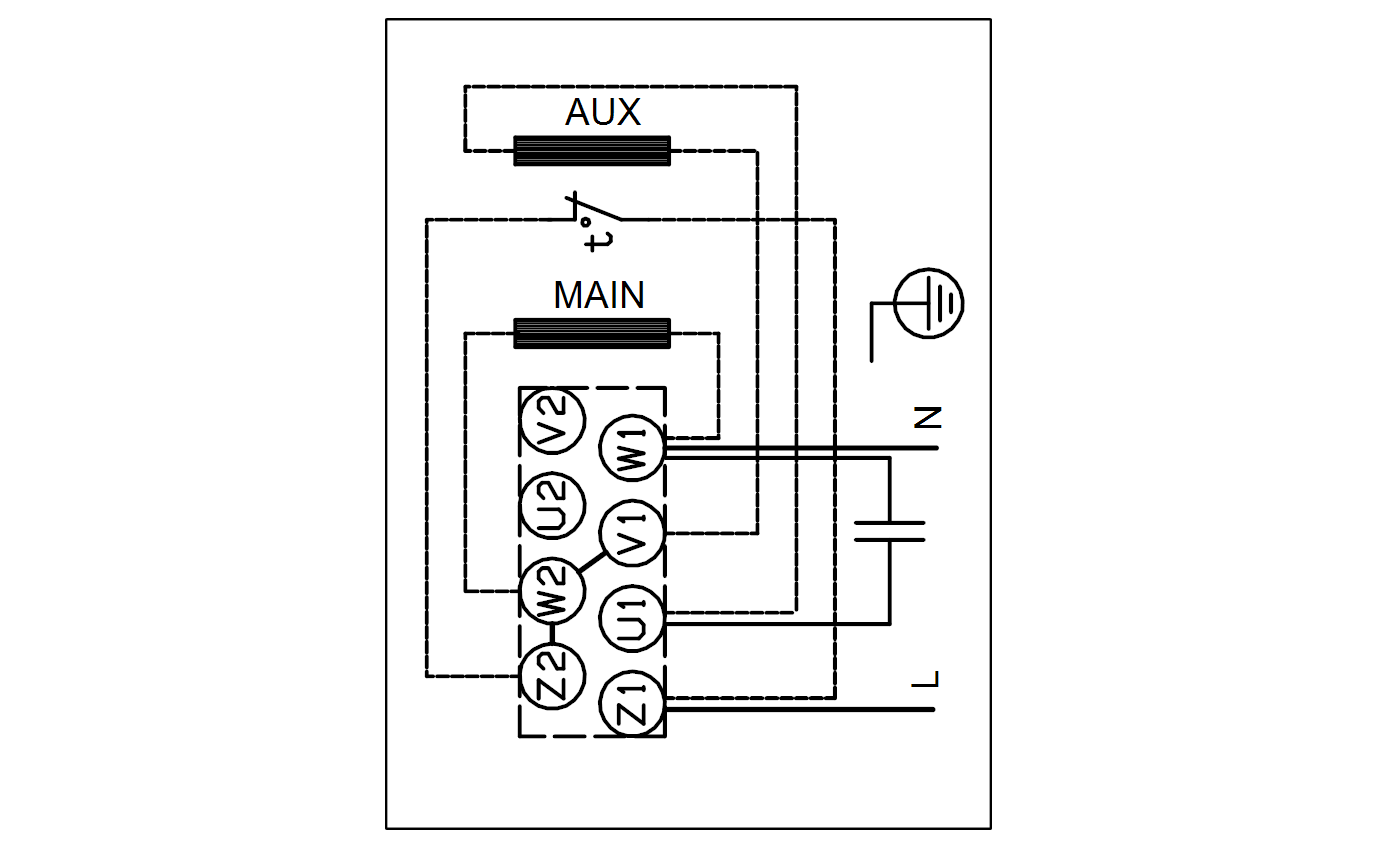 Электрическая схема Центробежный насос Grundfos CM1-6 A-R-I-E-AQQE C-A-A-N 97515021