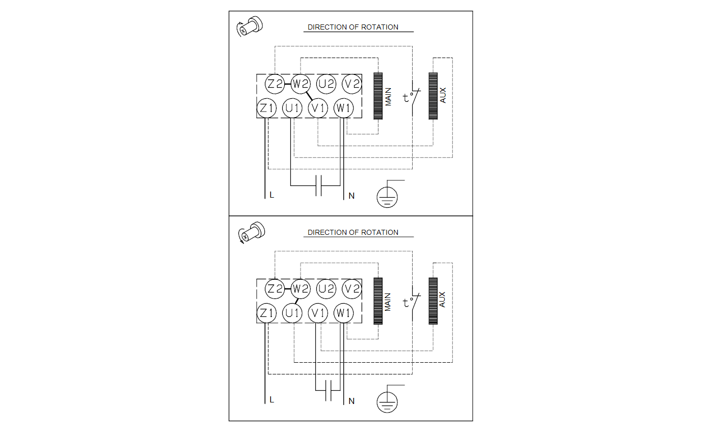 Электрическая схема центробежного насоса Grundfos TP 32-50/2-A-O-I-BQQE 1x230 50Hz 98282162