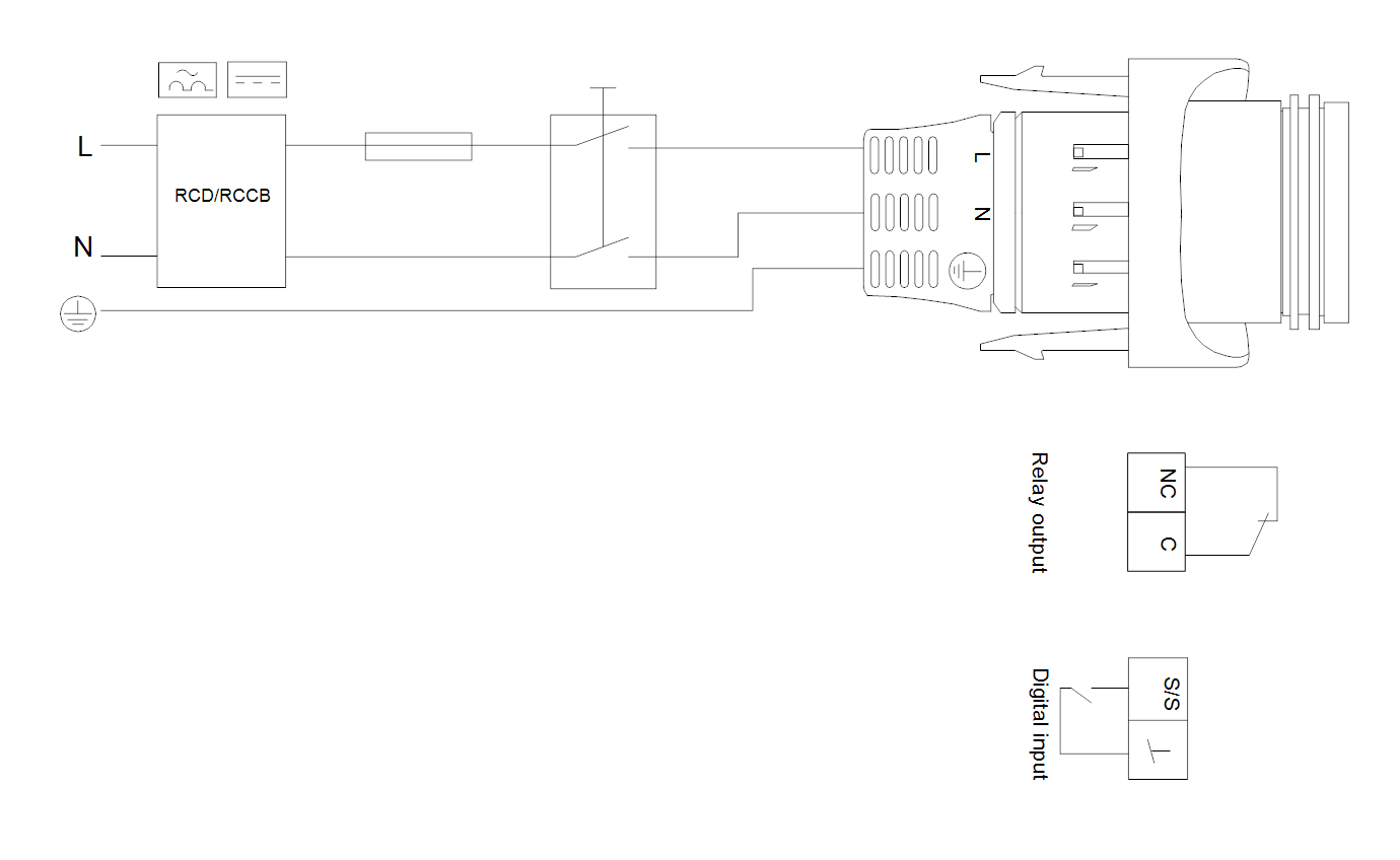 Электрическая схема циркуляционного насоса Grundfos MAGNA1 32-40 F 220 1x230V PN6/10 99221263